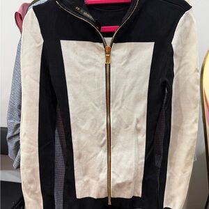 Balmain x HM Black and White Bomber Jacket